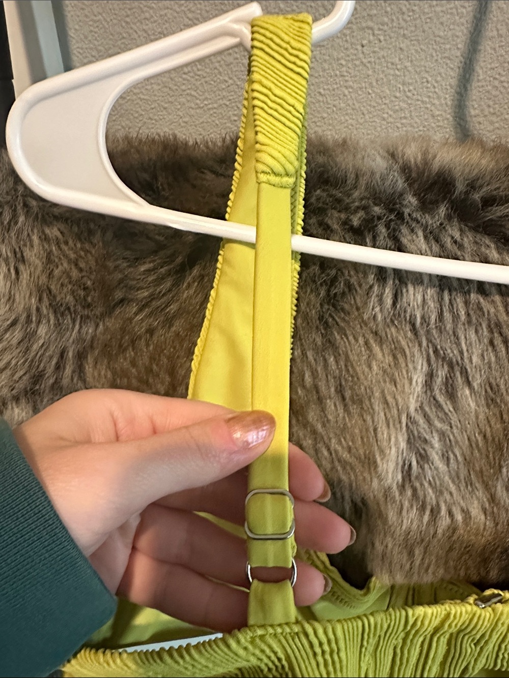 Abercrombie & Fitch Lime Textured Curve Love Underwire Bikini Top - Picture 6 of 6